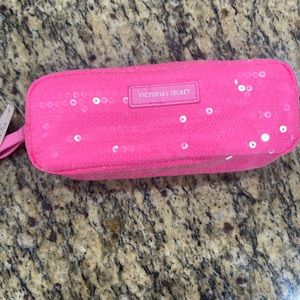 Victoria’s Secret Sequin Make-Up Bag! 8” x 3” x 3”! New!